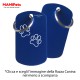 Targhetta - Medaglietta Dog Design Grande Blu