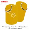 Targhetta-Medaglietta DOG DESIGN Grande Oro Alluminio