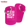 Medaglietta QR-Code Grande Fucsia Alluminio