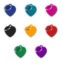 Medagliette Cuore Personalizzate per Cani in Alluminio